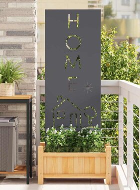 VidaXL Tuin decoratief paneel Antraciet 50 x 140 cm Koudgewalst staal
