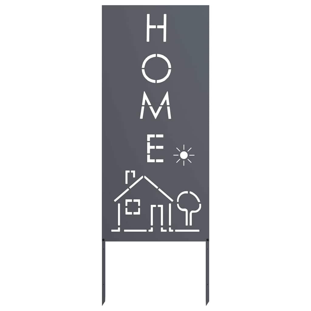 VidaXL Tuin decoratief paneel Antraciet 50 x 140 cm Koudgewalst staal