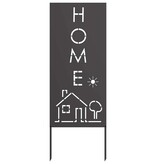 VidaXL Tuin decoratief paneel Zwart 50 x 140 cm Koudgewalst staal