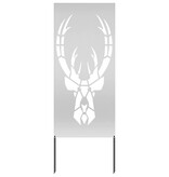 VidaXL Tuin decoratief paneel Zilver 50 x 140 cm Gegalvaniseerd staal