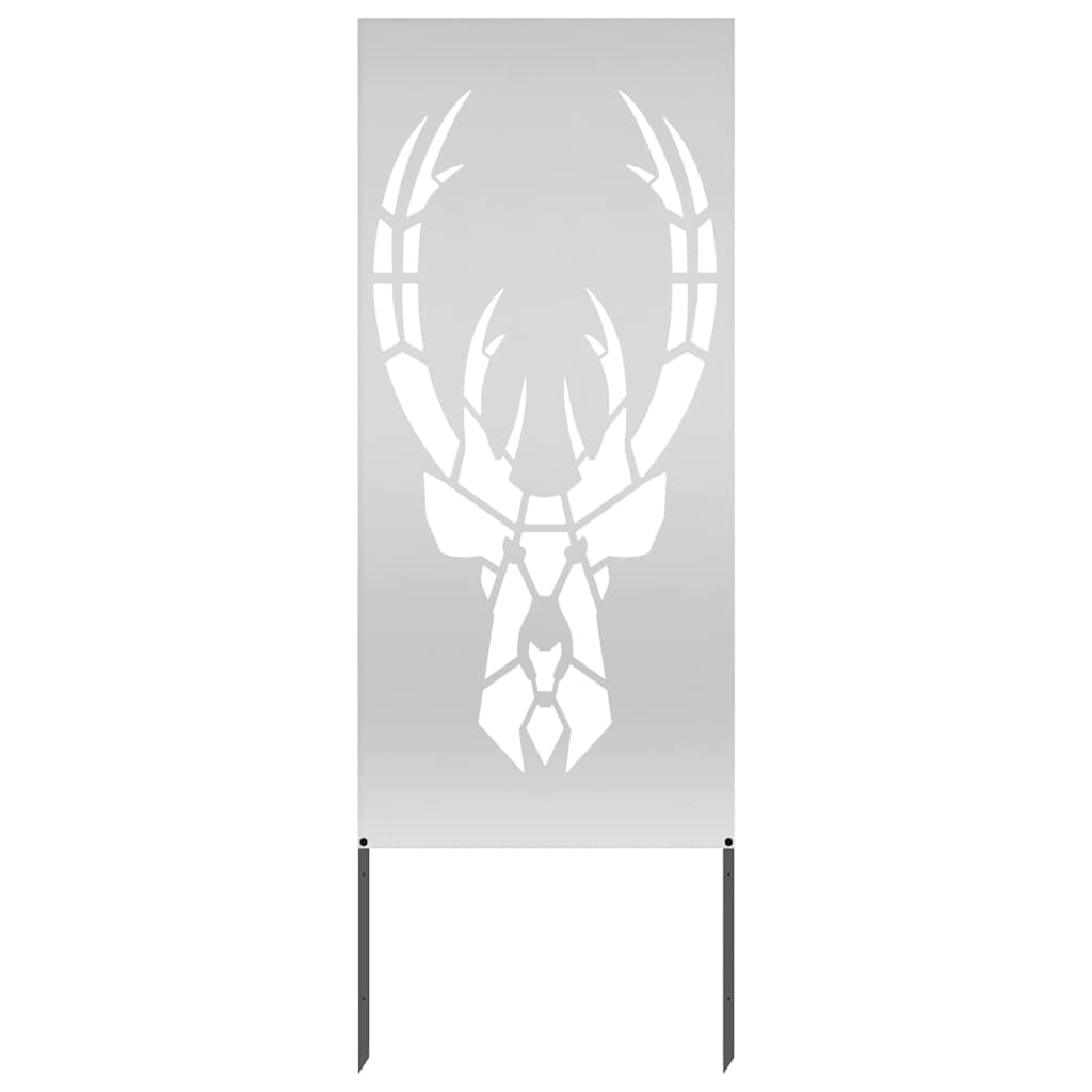 VidaXL Tuin decoratief paneel Zilver 50 x 140 cm Gegalvaniseerd staal