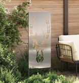 VidaXL Tuin decoratief paneel Zilver 50 x 140 cm Gegalvaniseerd staal