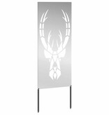 VidaXL Tuin decoratief paneel Zilver 50 x 140 cm Gegalvaniseerd staal