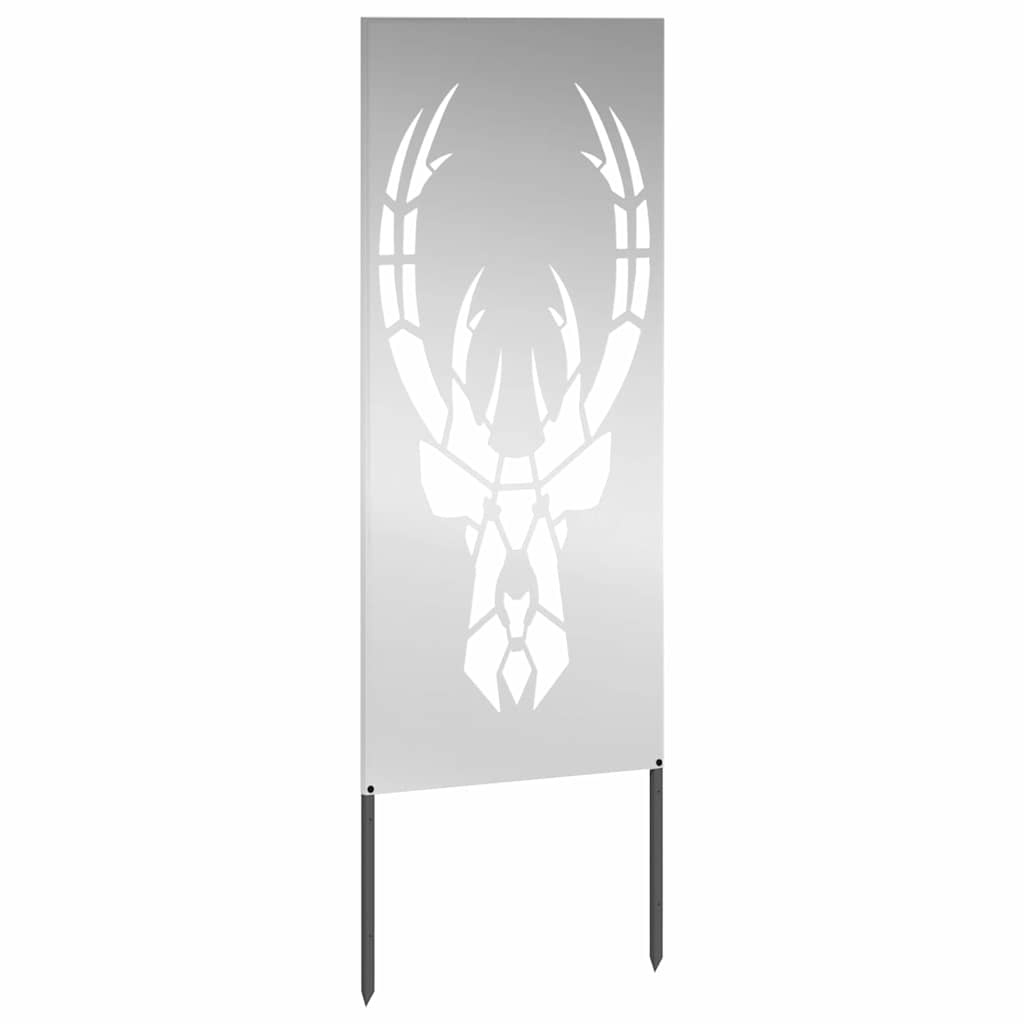 VidaXL Tuin decoratief paneel Zilver 50 x 140 cm Gegalvaniseerd staal