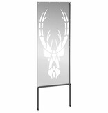 VidaXL Tuin decoratief paneel Zilver 50 x 140 cm Gegalvaniseerd staal