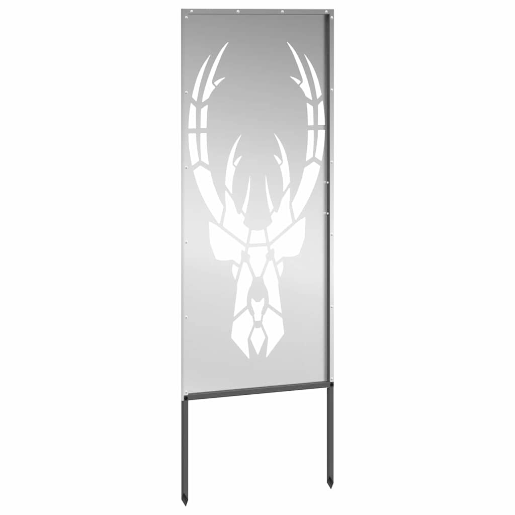 VidaXL Tuin decoratief paneel Zilver 50 x 140 cm Gegalvaniseerd staal