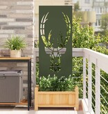 VidaXL Tuin decoratief paneel Olijfgroen 50 x 140 cm Koudgewalst staal