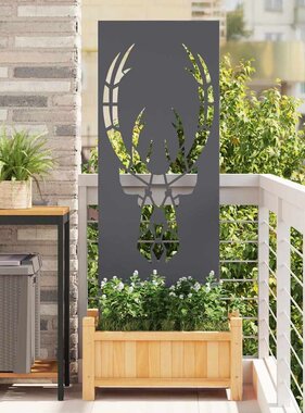 VidaXL Tuin decoratief paneel Antraciet 50 x 140 cm Koudgewalst staal