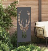 VidaXL Tuin decoratief paneel Antraciet 50 x 140 cm Koudgewalst staal