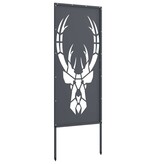 VidaXL Tuin decoratief paneel Antraciet 50 x 140 cm Koudgewalst staal
