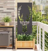 VidaXL Tuin decoratief paneel Zwart 50 x 140 cm Koudgewalst staal