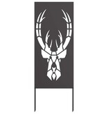 VidaXL Tuin decoratief paneel Zwart 50 x 140 cm Koudgewalst staal