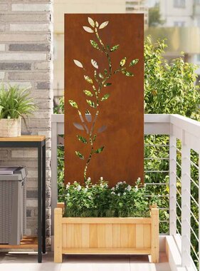 VidaXL Tuin decoratief paneel Roestig 50 x 140 cm Cortenstaal