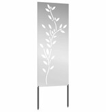 VidaXL Tuin decoratief paneel Zilver 50 x 140 cm Gegalvaniseerd staal