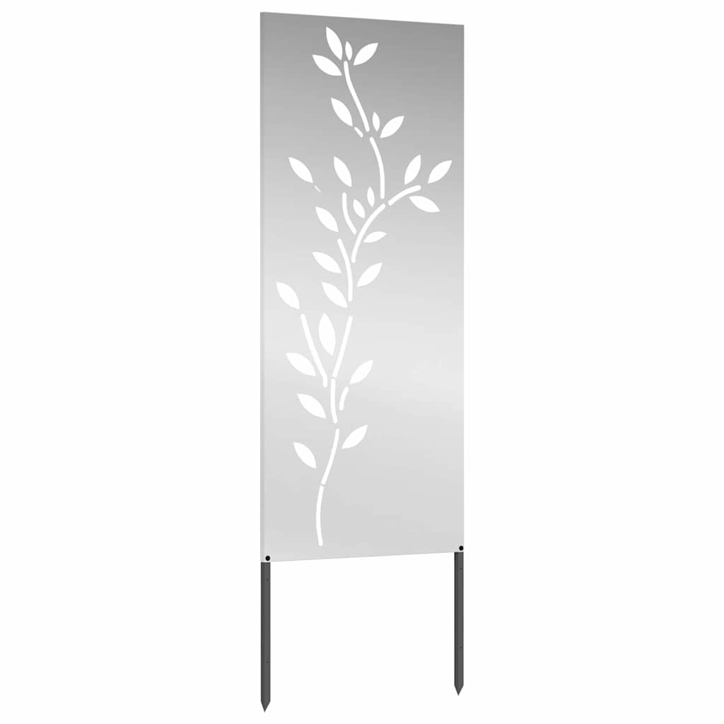 VidaXL Tuin decoratief paneel Zilver 50 x 140 cm Gegalvaniseerd staal