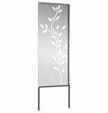 VidaXL Tuin decoratief paneel Zilver 50 x 140 cm Gegalvaniseerd staal
