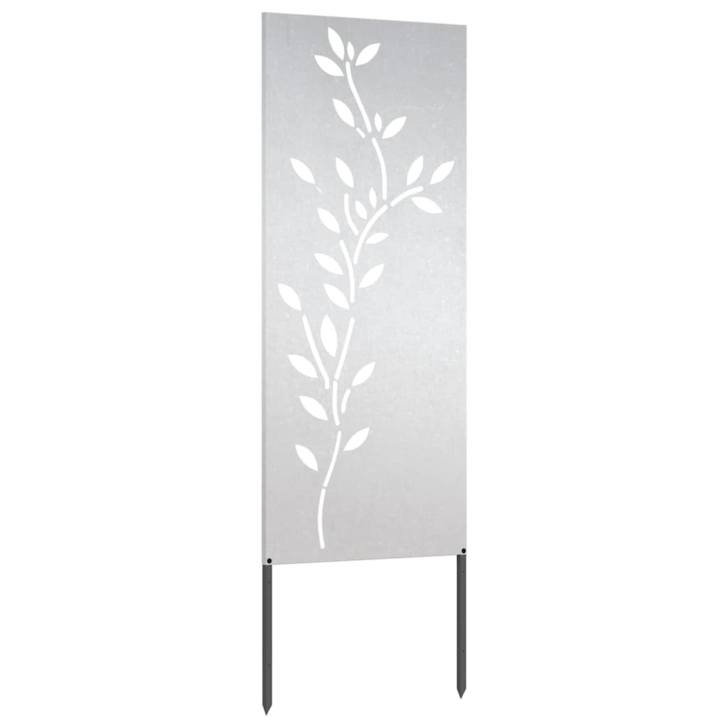 VidaXL Tuin decoratief paneel Zilver 50 x 140 cm Roestvrij staal