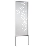 VidaXL Tuin decoratief paneel Zilver 50 x 140 cm Roestvrij staal