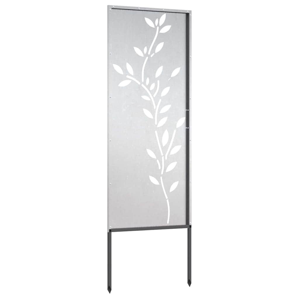 VidaXL Tuin decoratief paneel Zilver 50 x 140 cm Roestvrij staal