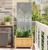 VidaXL Tuin Privacy Screen Zilver 50 x 140 cm Gegalvaniseerd staal