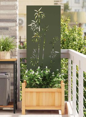 VidaXL Tuin Privacy Screen Olijfgroen 50 x 140 cm Koudgewalst staal