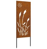 VidaXL Tuin Privacy Screen Fretwerk Roestig 50 x 140 cm Cortenstaal