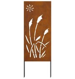 VidaXL Tuin Privacy Screen Fretwerk Roestig 50 x 140 cm Cortenstaal