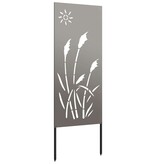 VidaXL Tuin Privacy Screen Fretwerk Roestig 50 x 140 cm Cortenstaal