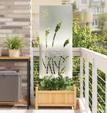 VidaXL Tuin Privacy Screen Zilver 50 x 140 cm Gegalvaniseerd staal