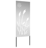 VidaXL Tuin Privacy Screen Zilver 50 x 140 cm Gegalvaniseerd staal