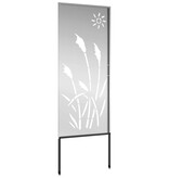 VidaXL Tuin Privacy Screen Zilver 50 x 140 cm Gegalvaniseerd staal