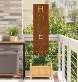 VidaXL Tuin Privacy Screen Fretwerk Roestig 32 x 140 cm Cortenstaal