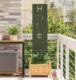 VidaXL Tuin Privacy Screen Olijfgroen 32 x 140 cm Koudgewalst staal