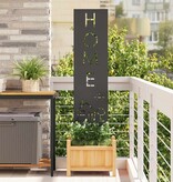 VidaXL Tuin Privacy Screen Zwart 32 x 140 cm Koudgewalst staal