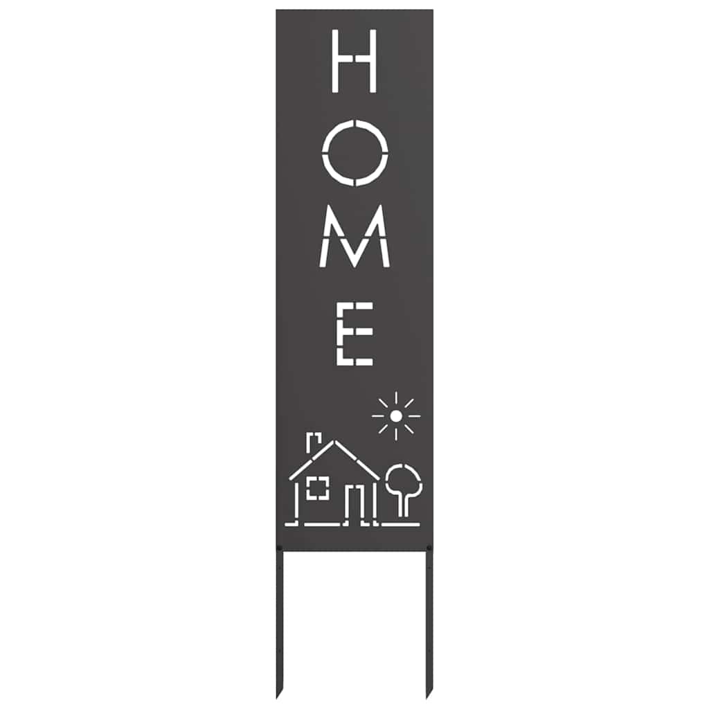 VidaXL Tuin Privacy Screen Zwart 32 x 140 cm Koudgewalst staal