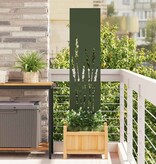 VidaXL Tuin Privacy Screen Olijfgroen 32 x 140 cm Koudgewalst staal