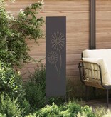 VidaXL Tuin Privacy Screen Zwart 32 x 140 cm Koudgewalst staal