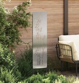 VidaXL Tuin Privacy Screen Bloemen Zilver 32 x 140 cm Roestvrij staal