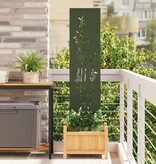 VidaXL Tuin Privacy Screen Olijfgroen 32 x 140 cm Koudgewalst staal