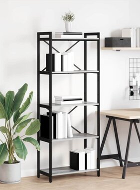 VidaXL Boekenkast Grijs sonoma 60 x 30 x 153 cm Bewerkt hout