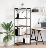 VidaXL Boekenkast Gerookt eiken 60 x 30 x 153 cm Bewerkt hout