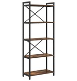 VidaXL Boekenkast Gerookt eiken 60 x 30 x 153 cm Bewerkt hout