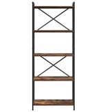 VidaXL Boekenkast Gerookt eiken 60 x 30 x 153 cm Bewerkt hout