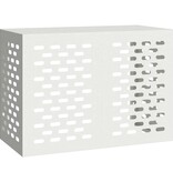VidaXL Airconditioner hoes Wit 100 x 50 x 70 cm Staal