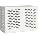 VidaXL Airconditioner hoes Wit 100 x 50 x 70 cm Staal