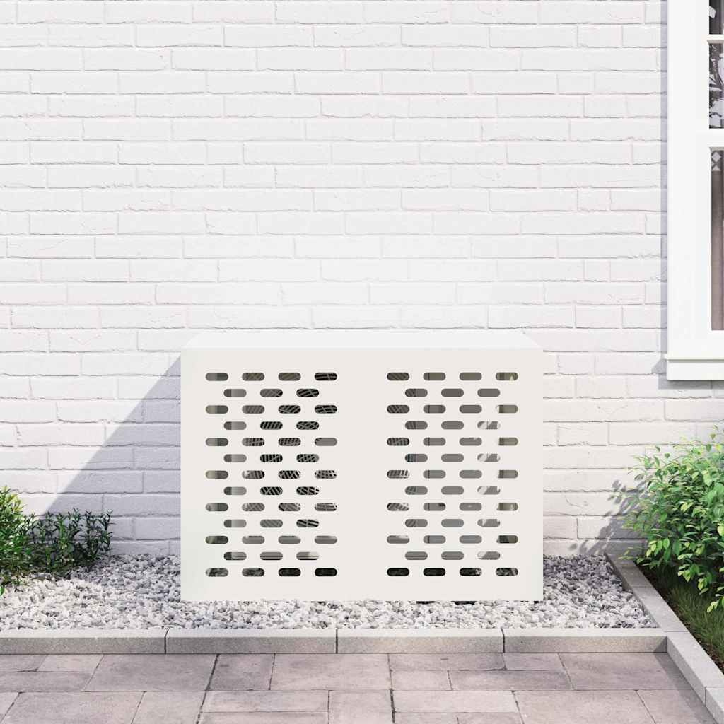 VidaXL Airconditioner hoes Wit 100 x 50 x 70 cm Staal