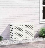 VidaXL Airconditioner hoes Wit 90 x 40 x 60 cm Staal