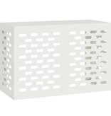 VidaXL Airconditioner hoes Wit 90 x 40 x 60 cm Staal