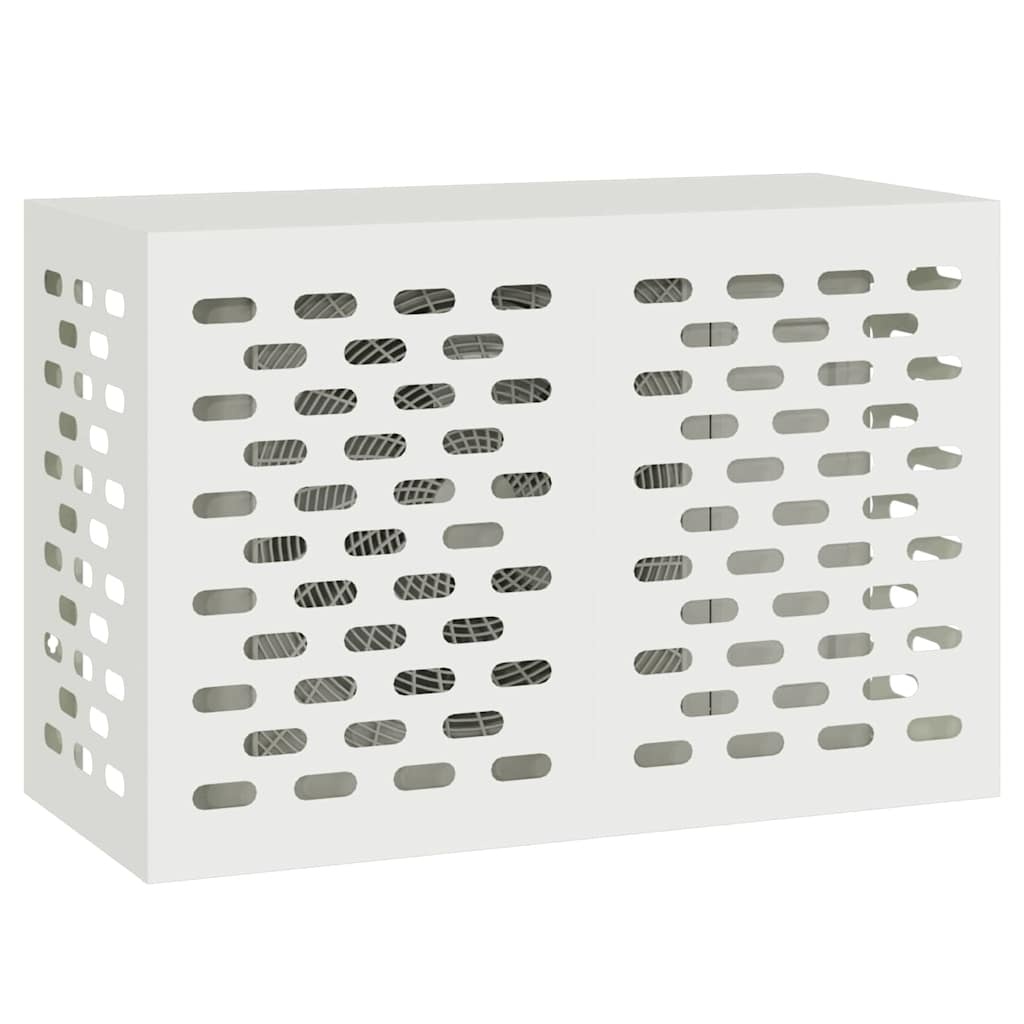 VidaXL Airconditioner hoes Wit 90 x 40 x 60 cm Staal