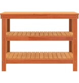 VidaXL Werkbank Wasbruin 110.5 x 50 x 80 cm Massief grenenhout